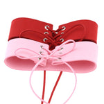 2 PCS Simple Personality Punk Sexy Bound Collar Fashion Velvet Collar Bone Necklace, Random Color Delivery, SFXQ