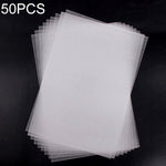 50 PCS Translucent Rough Grinding Heat Shrink Film DIY Heat Shrink Film, DIY Heat Shrink Film (Rough Grinding)