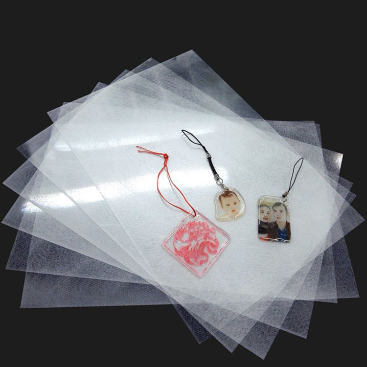 50 PCS Translucent Fine Grinding Heat Shrink Film DIY Heat Shrink Film, DIY Heat Shrink Film (Fine Grinding)