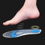 1 Pair Transparent Cushioning Silica Gel Insoles  Size: 42-43yards, Size: 42-43yards