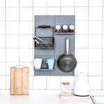 Plastic Board Living Room Bathroom Kitchen Wall Decoration Storage Shelf