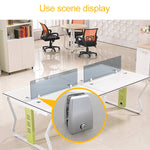 2 PCS Space Aluminum Alloy Desk Screen Clamps Screen Baffle