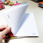 10 PCS 40 Pages A5 Soft Cover Diary Notebook Office Supply, Random Color Delivery, 40 Pages