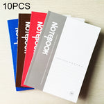 10 PCS 80 Pages A5 Soft Cover Diary Notebook Office Supply, Random Color Delivery, 80 Pages