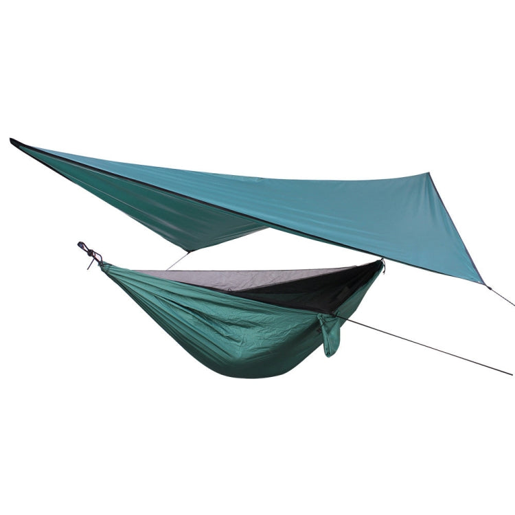 Outdoor Weatherproof Mosquito Net Hammock Backdrop Set, 360x290cm Lake Green