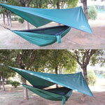 Outdoor Weatherproof Mosquito Net Hammock Backdrop Set, 360x290cm Lake Green