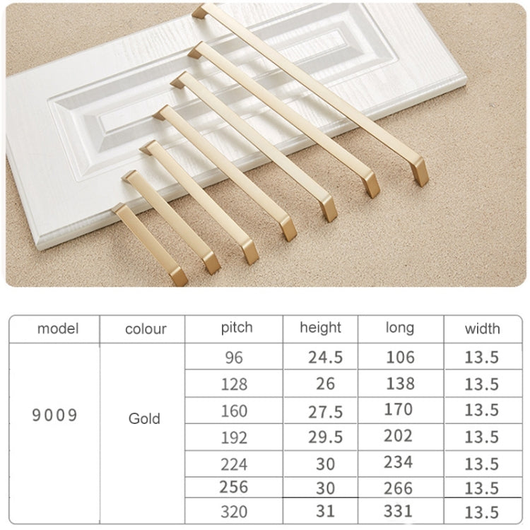 9009-96 Modern Simple Cabinet Door Handle Drawer Wardrobe Zinc Alloy Handle, 9009_96