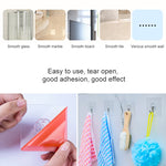 10pcs PVC + Stainless Steel Thick Plum Shape Seamless Adhesive Hook Waterproof Transparent Strong Stick Hook Kitchen Wall Mount, Thick