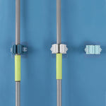 5pcs Wall-mounted Mop Storage Hooks No-stick Stick Kitchen Bathroom Brush Storage Tools