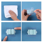 5pcs Wall-mounted Mop Storage Hooks No-stick Stick Kitchen Bathroom Brush Storage Tools