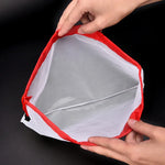 10 PCS Double-Stitched Strength Reusable Fruit Sandwich Pouch Mesh Storage Bags, Size: 30cm x 43cm, Random Color Delivery, Size: 30cm x 43cm