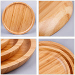 Household Creative Simple Round Bamboo Tea Tray Mini Tea Table, Diameter: 30cm, Diameter: 30cm