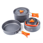 Hewolf 1692 Outdoor Camping Tableware Pots Cookwear Set for 2-3 Person, HW-K1692 For 2-3 Person