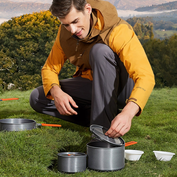 Hewolf 1692 Outdoor Camping Tableware Pots Cookwear Set for 2-3 Person, HW-K1692 For 2-3 Person