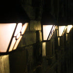 Solar Retro Hexagonal LED Wall Lamp Outdoor Light Sensor Control Landscape Light