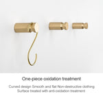 Brass Creative Wall Hanging Key Receiving Hanging Hook, Size: 4.5x1.5cm, 4.5x1.5cm