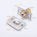 1 Pair 107 Stainless Steel Invisible Door Bead Spring Beads Special Bead Lock Door Bead, 107 Copper + stainless Steel Panel