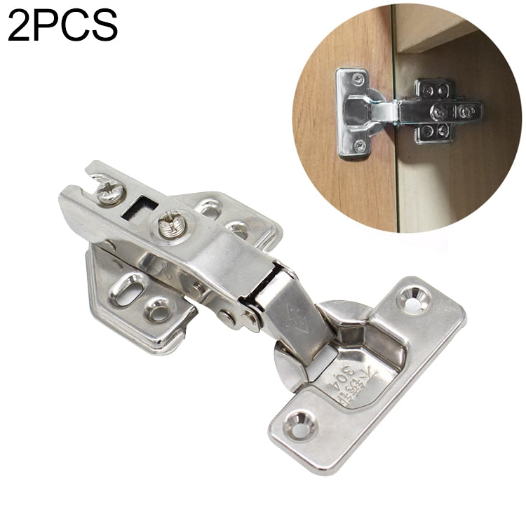 2 PCS Stainless Steel Hydraulic Hinge Copper Rod Hydraulic Buffer Hinge, 781 Straight Arm, 781 Straight Arm
