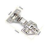 2 PCS Stainless Steel Hydraulic Hinge Copper Rod Hydraulic Buffer Hinge, 781 Straight Arm, 781 Straight Arm