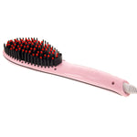 Handheld Innovative Hair Straightener Comb with LCD Temperature Display, EU Plug