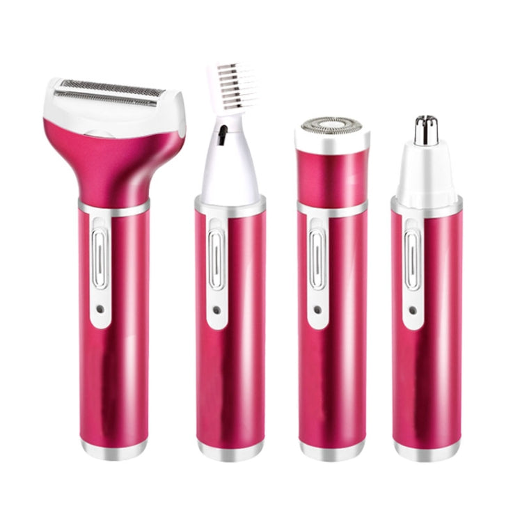 4 In 1  USB Rechargeable Vibrissa Eyebrows Trimmer Body Hair Denuding Machine Set with USB Cable, 4 In 1