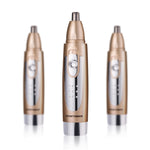 SPORTSMAN Water Proof Battery Power Supply  Male Nose Ear Hair Bullet Shaped Trimmer(Gold)