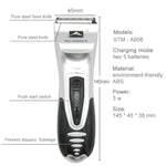 Battery Power Supplied Electric Hair Shaver For Children Man Haircut Machine(Silver)