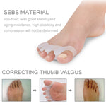 1 Pair Unisex Soft Lightweight Toe Valgus OrthodonticsToe Separation Toe Care Clip Finger Protector(White), Toes nursing