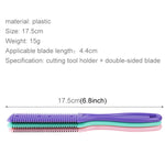 3pcs Hair Tools Double-sided Knife Hair Comb Hair Bangs Trimmer Thinning Device Hair Clipper,  Random Color Delivery, 2, 1, 10 PCS Random Color Delivery