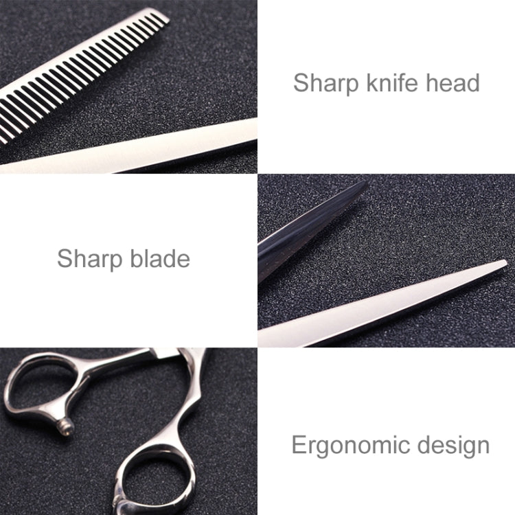 Fashion Durable Sharp Hairdressing Hair Cutting Shears/Scissors and Barber Thinning Tooth Shear(Silver Thinning scissor), Thining scissor