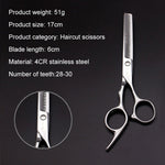 Fashion Durable Sharp Hairdressing Hair Cutting Shears/Scissors and Barber Thinning Tooth Shear(Silver Thinning scissor), Thining scissor