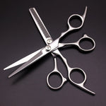 Fashion Durable Sharp Hairdressing Hair Cutting Shears/Scissors and Barber Thinning Tooth Shear(Silver Thinning scissor), Thining scissor