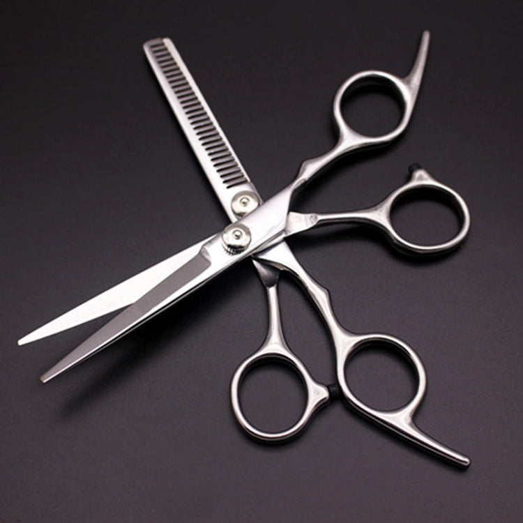 Fashion Durable Sharp Hairdressing Hair Cutting Shears/Scissors and Barber Thinning Tooth Shear(Silver Thinning scissor), Thining scissor