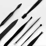 12 in 1 Advanced Stainless Nail Care Clipper Pedicure Manicure Kits with Leather Case, Red+Black, Yellow+Black