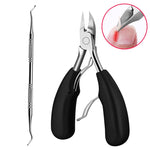 2 in 1 Nail Clipper for Paronychia Stainless Steel Olecranon Nail Nipper & Ingrown Nail Lifter