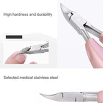 2 in 1 Nail Clipper for Paronychia Stainless Steel Olecranon Nail Nipper & Ingrown Nail Lifter
