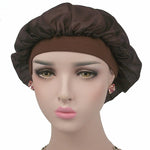 Coconut Nightcap Air Conditioning Cap Long Hair Cap Wide Band Satin Bonnet
