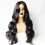 Centre-parted Big Curve Long Curls Wig Chemical Fiber Hair Full Headgear for Women