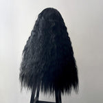 Corn Blanching Long Curly Hair Wig Headgear for Women