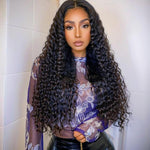 Corn Blanching Long Curly Hair Wig Headgear for Women