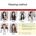 Corn Blanching Long Curly Hair Wig Headgear for Women