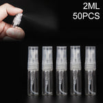 50 PCS Perfume Bottle Spray Bottle Perfume Bottle Empty Bottle, Capacity:2ML (Transparent), 2ML (Transparent)