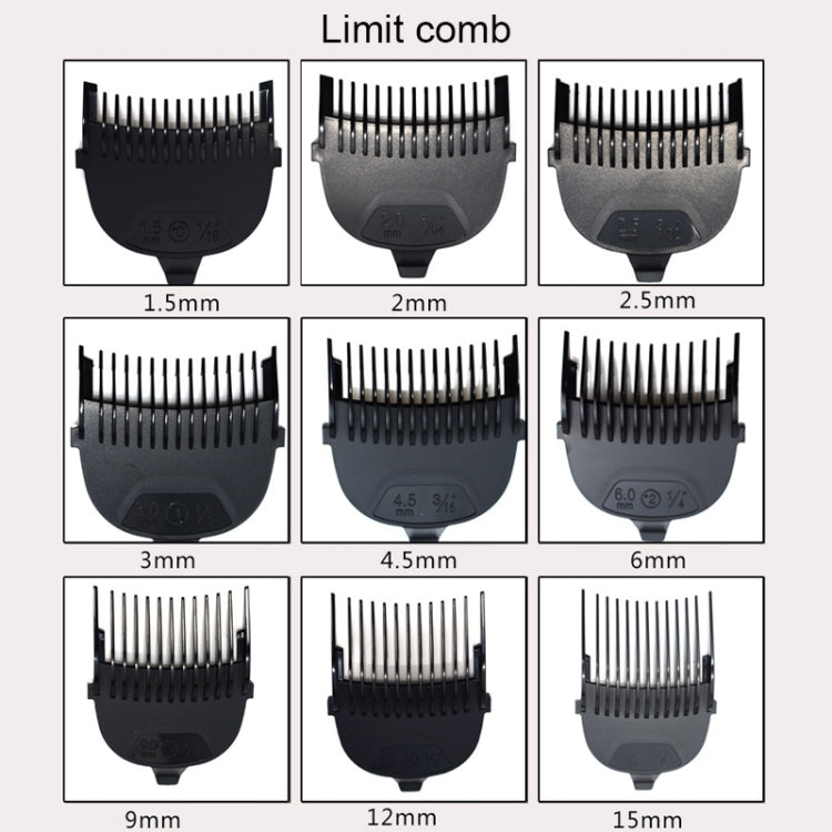 HJ-2018 Men Electric Shaver Fader Self-help Hair Clipper with Wai Cloth + Sponge, Standard Version, CN Plug, with Wai Cloth + Sponge