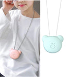 Mini Bear Style Neck Formaldehyde Negative Ion PM2.5 Removal Air Purifier for Kids