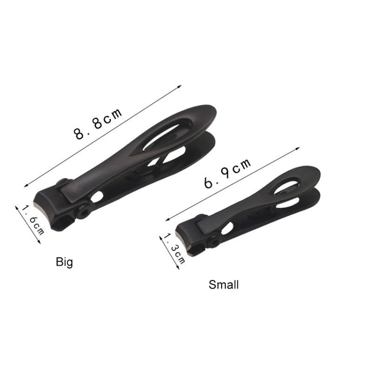 Nail Art Tool Nail Clipper Stainless Steel Nail Nipper, Size: S, 6.9 x 1.3cm, Size: 6.9 x 1.3cm (Black), Size: 6.9 x 1.3cm (Silver)