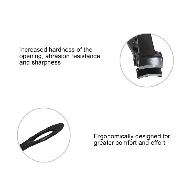 Nail Art Tool Nail Clipper Stainless Steel Nail Nipper, Size: L, 8.8 x 1.6cm, Size: 8.8 x 1.6cm (Black), Size: 8.8 x 1.6cm (Silver)