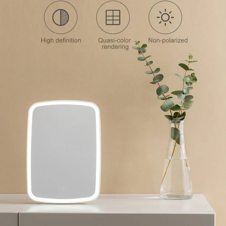 Original Xiaomi Youpin jordan&judy Single-sided Square Desktop LED Cosmetic Mirror, Single Color Style