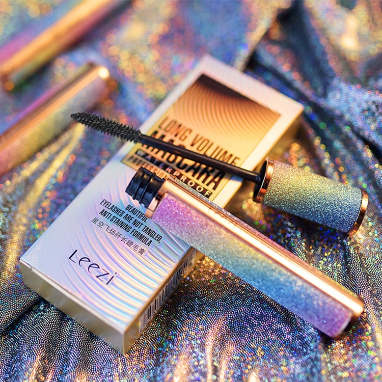 LEEZI 4D Prolong Wimperntusche für dichte, schwungvolle und wasserfeste Wimpern