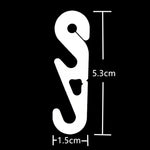 10 PCS Extension Adjustable Anti-Slip S Hook Ear Loops Retainer for Face Mask, Anti-Slip S Hook(Black), Anti-Slip S Hook(White)