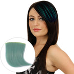 Color Gradient Invisible Seamless Hair Extension Wig Piece Straight Hair Piece Color Bangs Hair Piece